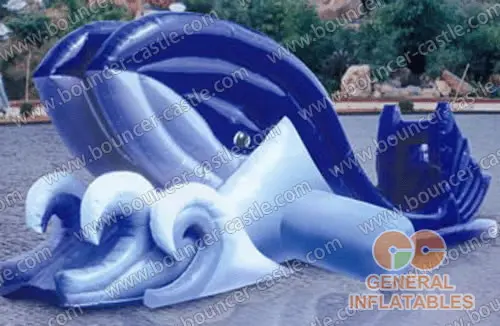 Water slide with sealed pool