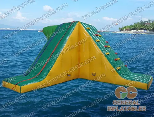 Water slide with sealed pool