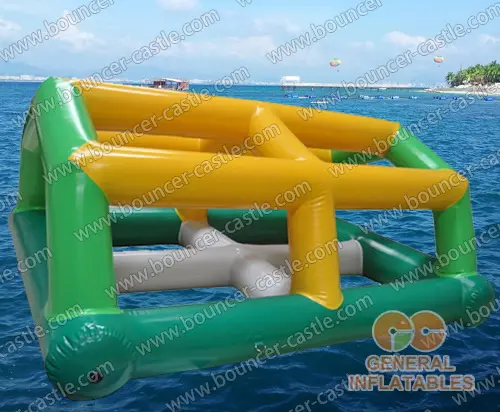 Water slide with sealed pool