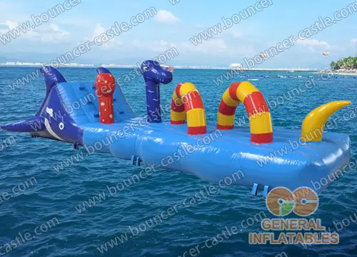 Water slide with sealed pool