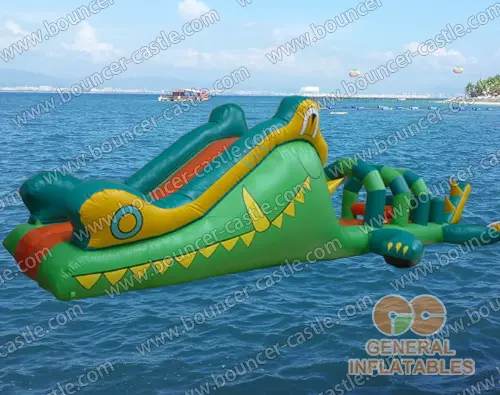 Water slide with sealed pool