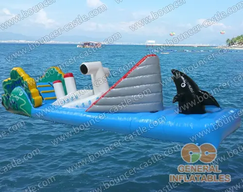  Inflatable Water Ship Obstacle Game