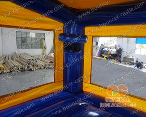 Inflatable marble color combo with slide wet/dry