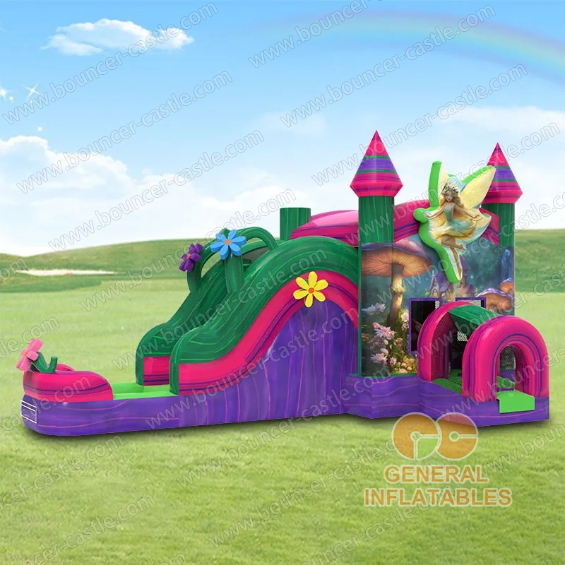 Water slide with sealed pool