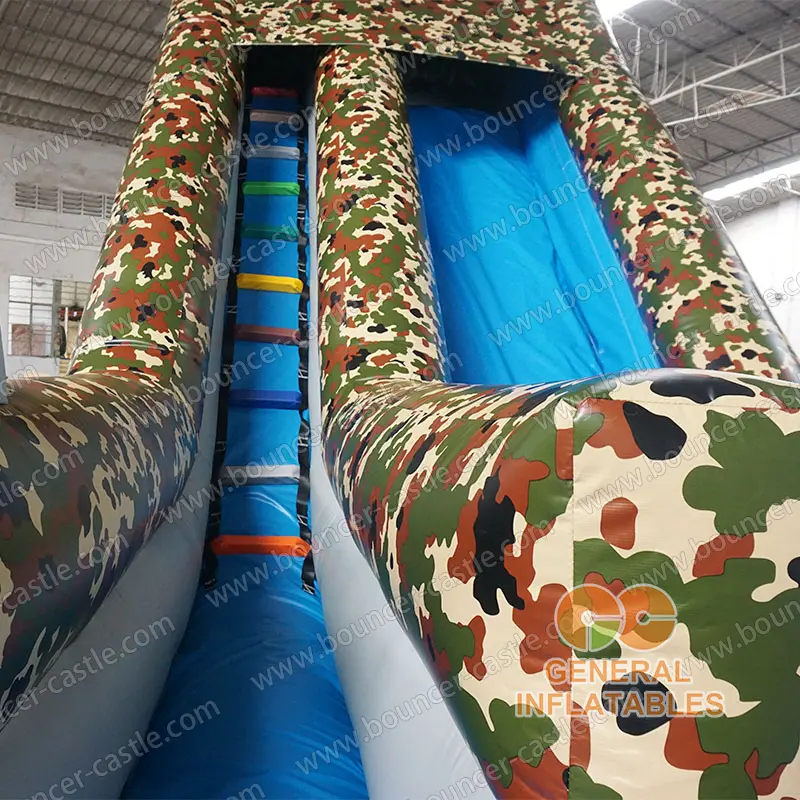 Warship inflatable water slide