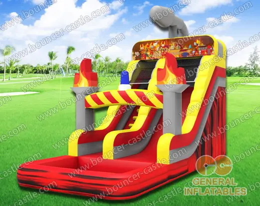  Fire fighting water slide