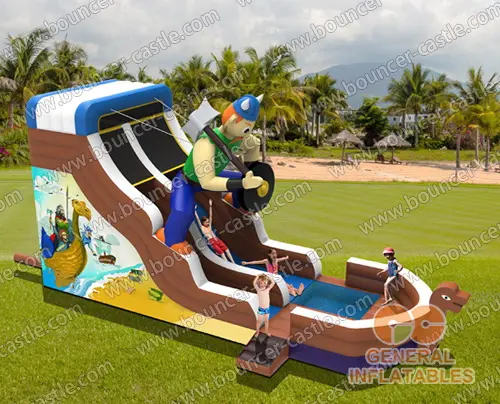  Pirate water slide bouncers