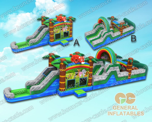 GWS-151 Jungle water obstacle course with pool