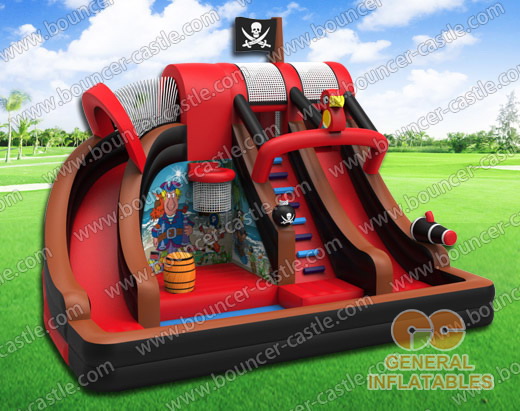  Pirate water slide with pool