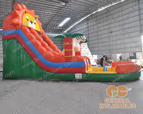  Lion water slide