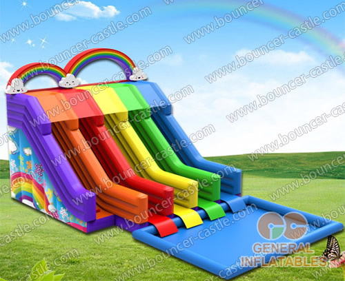 GWS-193 Rainbow 4 lines water slides