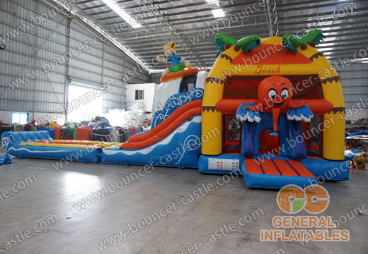  inflatable jungle water combo
