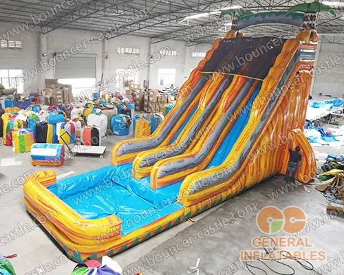  24' High dual water slide