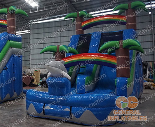  inflatable jungle water slide