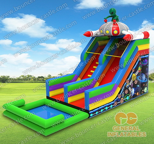 GWS-228 inflatable jungle water slide