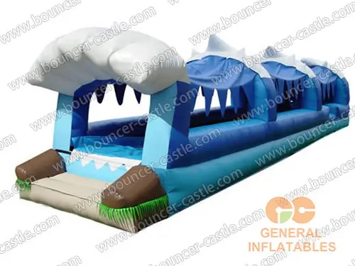 Water slide with sealed pool