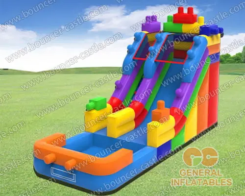  Building block water slide