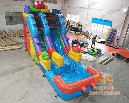  Building block water slide