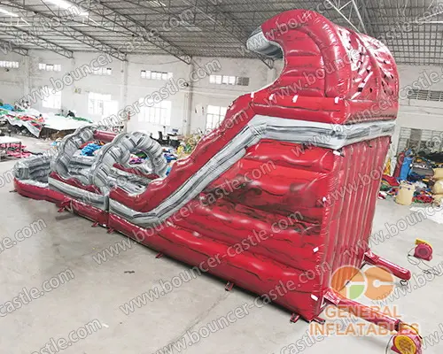  Red wave water slide n slip