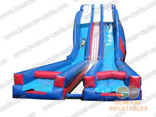Water slide with sealed pool