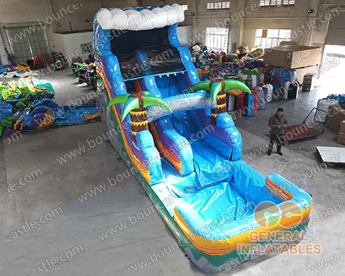   Inflatable water slide
