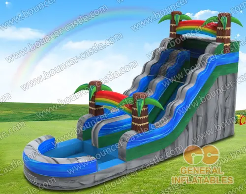   Rainbow water slide