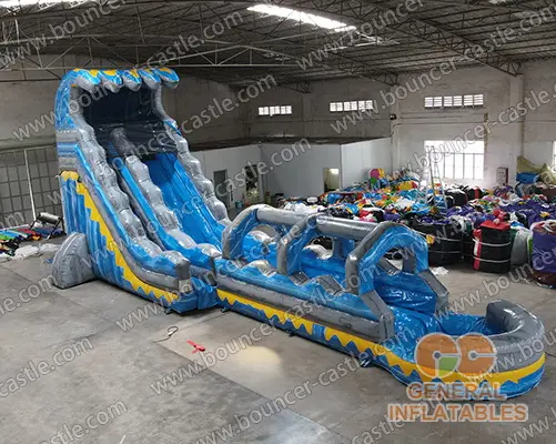   Blue wave water slide n slip