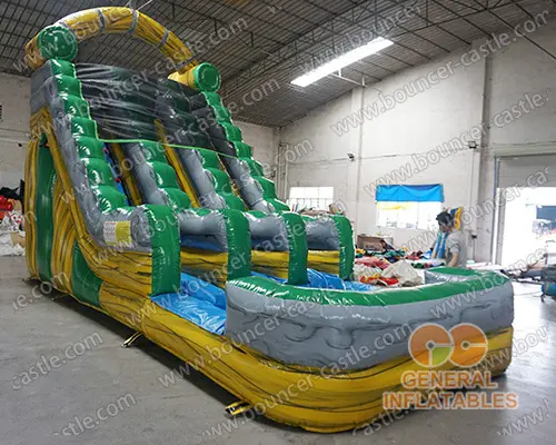  Nuclear toxic double lane water slide