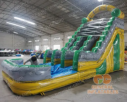  Nuclear toxic double lane water slide