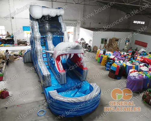  Shark escape water slide
