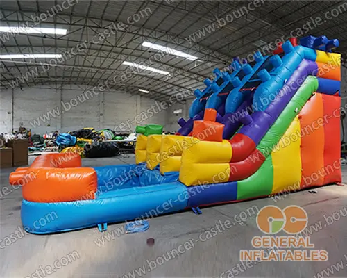  Building blocks water slide dual lane