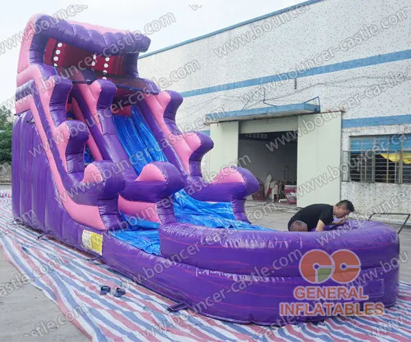  Purple marble water slide