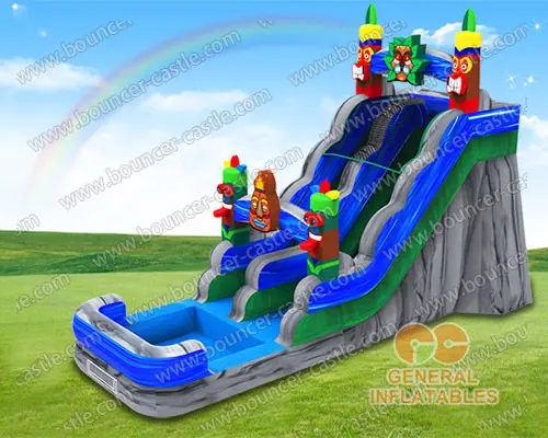 Tiki water slide