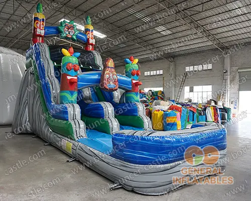 Tiki water slide