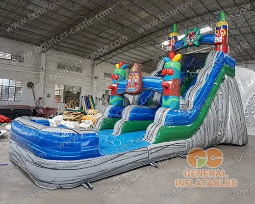 Tiki water slide