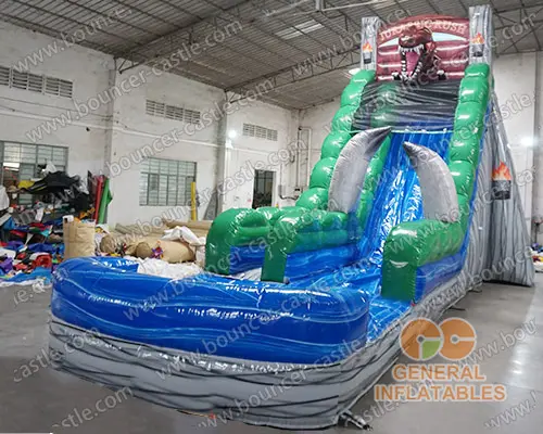 Dinosaur water slide