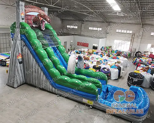 Dinosaur water slide