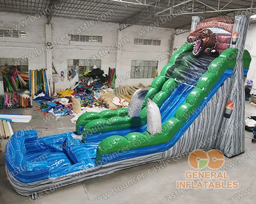 Dinosaur water slide