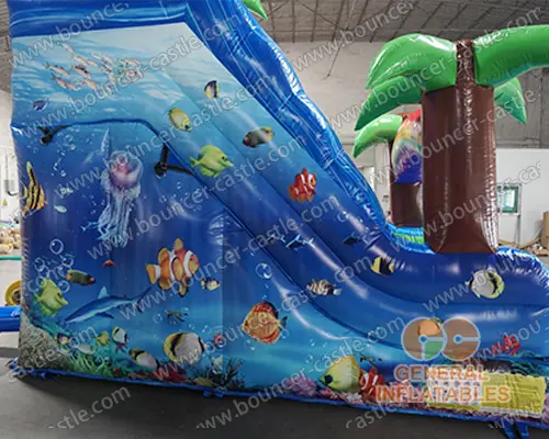 Under the sea water slide