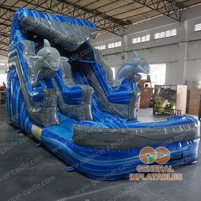 Dolphin wave water slide