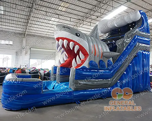 Shark escape water slide