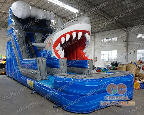 Shark escape water slide