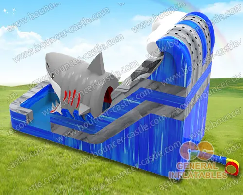 Shark escape water slide