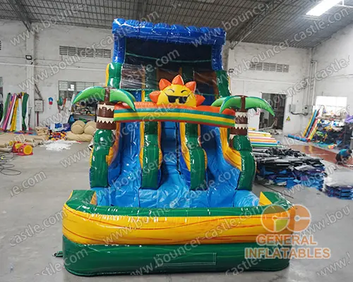 Mr. Sun dual lane water slide