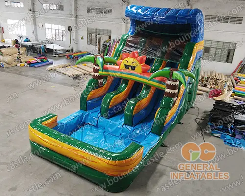 Mr. Sun dual lane water slide