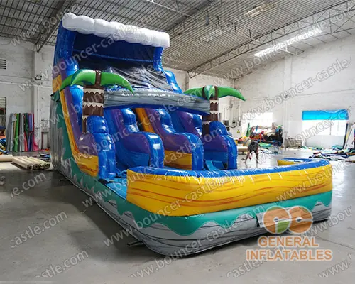 Wave dual lane water slide