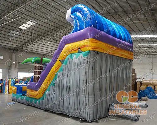 Wave dual lane water slide