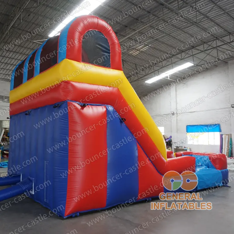 Primary color Dual lane water slide