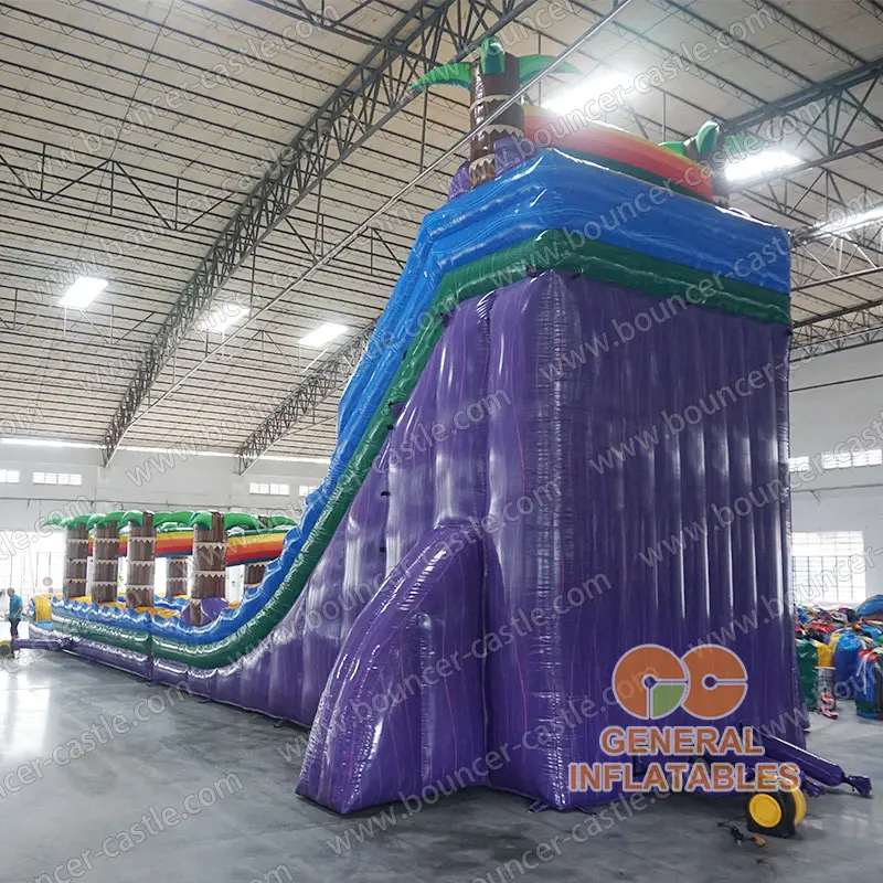 28ft jungle trees water slide n slip