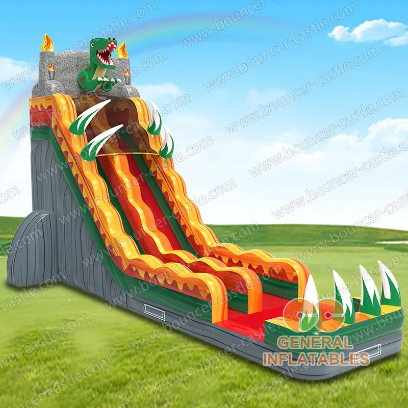 Dinosaur water slide